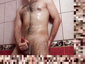 baignade, masturbation, orgasme, douche, solo, humide, bite