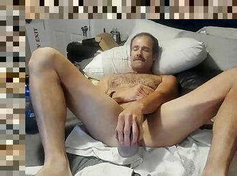 poilue, masturbation, amateur, anal, jouet, gay, webcam, gode, solo