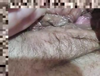 gros-nichons, grosse, poilue, masturbation, orgasme, chatte-pussy, giclée, amateur, milf, jouet