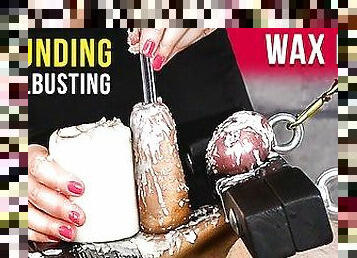 Urethral Sounding with Ballbusting and Wax Play – Femdom  Era