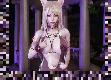 [MMD] JISOO - FLOWER Ahri Sexy Kpop Dance League of Legends Uncensored Hentai 4K 60FPS