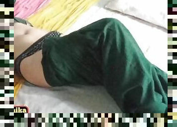 Unsatisfied big ass Muslim bhabhi hardcore fucked by her Hindu lover Ankit in doggy style.