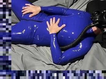 amatori, gay, facut-acasa, zapacita, fetish, latex, solo, masca, cauciuc