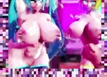 Futa Futanari Anal Gangbang Huge Cumshots 3D Hentai