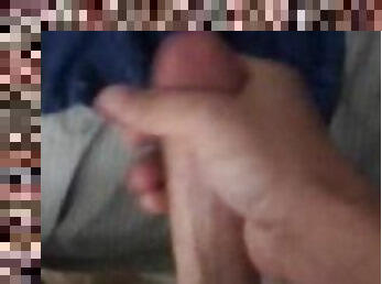 Stroking Big Dick Moaning Cumshot