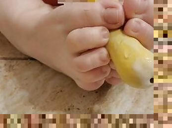 Footjob Leads To Huge Mess!