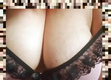 tetas-grandes, enorme, amateur, madurita-caliente, mamá, regordeta, lencería, natural, tetas, húngaro