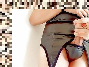 mastubasi, amatir, cumshot-keluarnya-sperma, latina, handjob-seks-dengan-tangan-wanita-pada-penis-laki-laki, sperma, latex, seorang-diri, berambut-cokelat, nilon