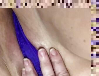 Purple panties pleasure