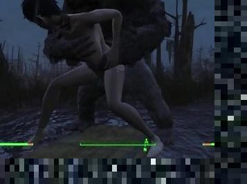 Fallout 4 AAF Mod Animated Monster Sex Story: Beast Master Fucked Dogstyle by Ape Man