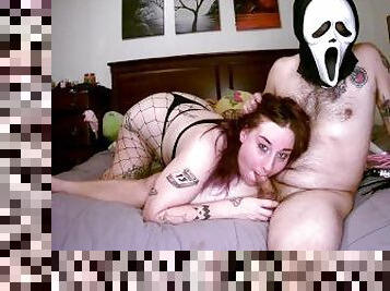 Ghostface cock and body worship