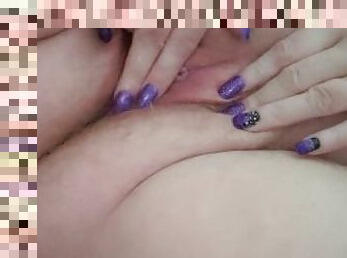 Chubby teen playing with pussy CLOSE UP