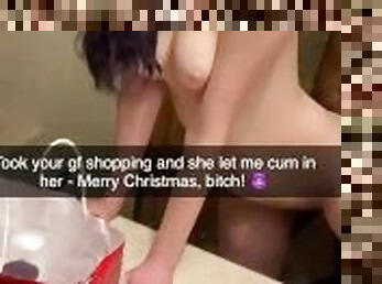 Cheating Teen Gives Up Cunt For Christmas Gifts and a Creampie