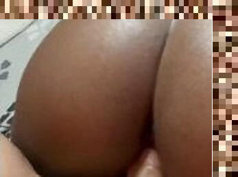 cul, levrette, chatte-pussy, amateur, ébène, interracial, black, couple, point-de-vue, parfait