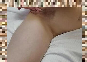 gigantisk, masturbation, amatör, brudar, blond, dildo, petit, ensam, små-bröst