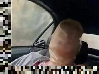 Latex Hood Play in car Part 1