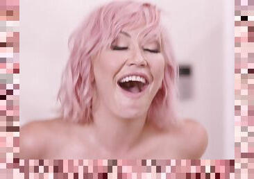 Adira Allure pink-haired MILF porn video