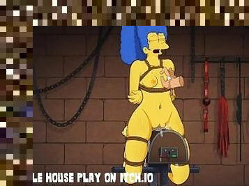 Marge Simpsons Tied Up Bondage Spanked Boob Play BDSM - Hole House