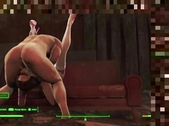 Stuck Up Her ASS she gives Deepthroat Blowjob Swallow for Emergency Anal Probe  Fallout 4 Sex Mods