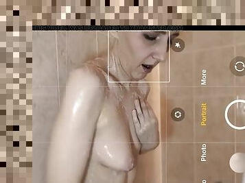 Masturbating in the shower