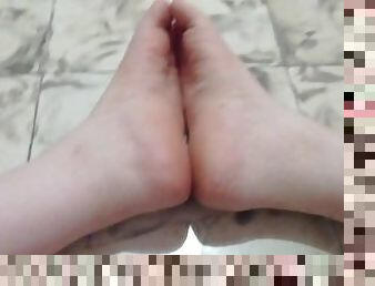 asiatique, masturbation, amateur, milf, ados, pieds, point-de-vue, fétiche, philippine, patron