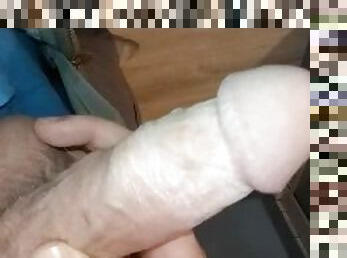 Jerking off some long ass white smegma cock for you!