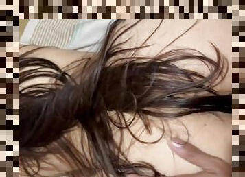 cul, amateur, latina, brésil, brunette