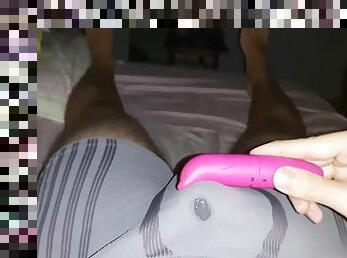 Hands Free Cock Ring Vibrator Cum in Boxer Briefs