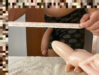 Measuring my dick size before sex