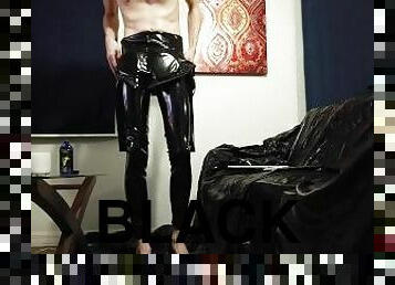 dilettant, homosexuell, schwarz, fetisch, latex, allein, bisexuell, zehe