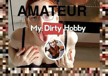 MyDirtyHobby - Redhead amateur swallows a cumshot