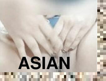 asiatisk, masturbation, mamma, smutsig, ensam, filipinsk