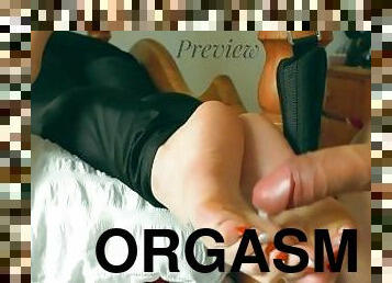 orgasm, cumshot, milf, dubbel, fötter, sprut, knullande, perfekt, fetisch, footrunk