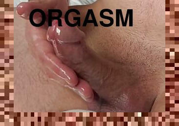 masturbation, orgasm, amatör, cumshot, hemmagjord, juckande, massiv, kuk