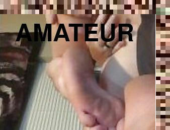 masturbaatio, orgasmi, amatööri, koosteet, jalat, fetissi, soolo