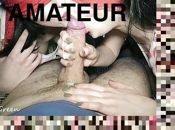 fitta-pussy, amatör, avsugning, cumshot, tonåring, samling, trekant, pov, kyssar, ansiktssprut