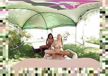 Alix Lynx Nadia Jay-Summer Fun - Alix lynx outdoor threesome POV VR hardcore