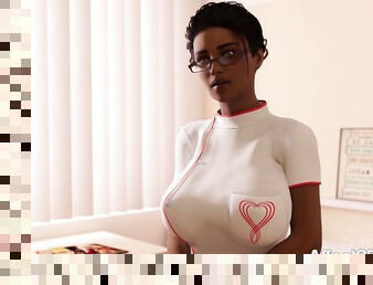 Enfermera, Negra (Ebony), 3d